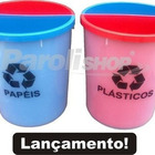 Lixeira Mix 25 Litros Coleta Seletiva Com 2 Divisões Mix2