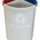 Lixeira Mix Com 3 Divisões 30 Litros