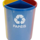 Lixeira Mix Com 3 Divisões Para Coleta Seletiva