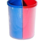 Lixeira Mix Plástico Com 2 Divisões Para Coleta Seletiva