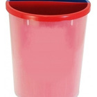 Lixeira Mix Plástico Com 2 Divisões Para Coleta Seletiva Azul