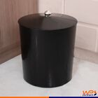 Lixeira Multiuso 5 Litros Puxador Cromado Banheiro - Preto