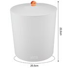 Lixeira Multiuso 5 Litros Puxador Rosé Gold Banheiro - Branco