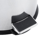 Lixeira Multiuso Aço Prata 30L Redonda com Pedal