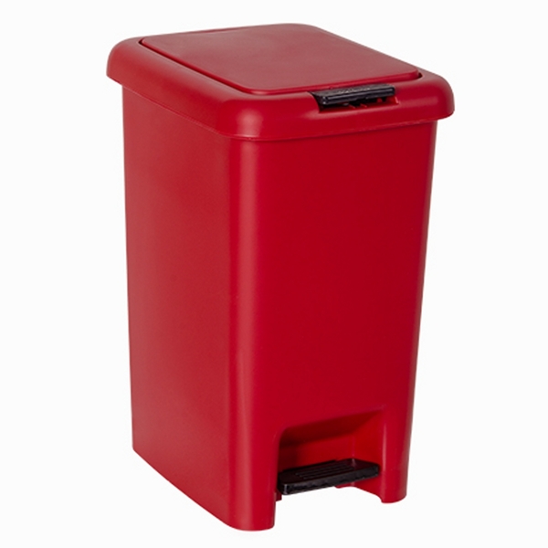 Lixeira Multiuso Astra Pedal Dupla Abertura 10l Bordo/preto R