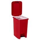 Lixeira Multiuso Astra Pedal Dupla Abertura 10l Bordo/preto R