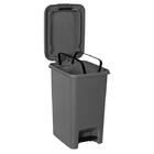 Lixeira Multiuso Astra Pedal Dupla Abertura 10l Bordo/preto R