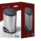 Lixeira Onix Inox 12l Mor
