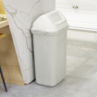 Lixeira para Área de Serviço 60L Plástico Basculante Cinza Sanremo