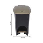 Lixeira para Área de Serviço 7L Plástico Pedal Preto Plasútil