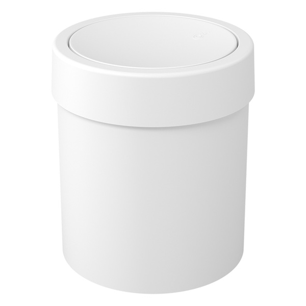 Lixeira com Tampa para Banheiro 5,4L Plástico Basculante Branco Coza