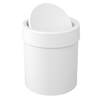 Lixeira com Tampa para Banheiro 5,4L Plástico Basculante Branco Coza