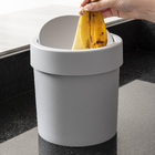 Lixeira com Tampa para Banheiro 5,4L Plástico Basculante Cinza Coza