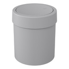 Lixeira com Tampa para Banheiro 5,4L Plástico Basculante Cinza Coza