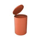 Lixeira com Tampa para Banheiro 5L Plástico Manual Laranja Coza