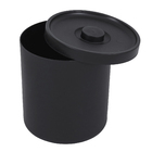 Lixeira para Banheiro 6L Plástico Manual Preto Ou