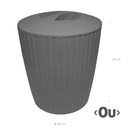 Lixeira Para Banheiro Cozinha Escritório Com Tampa Groove Ou