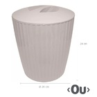 Lixeira Para Banheiro Cozinha Escritório Com Tampa Groove Ou