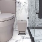 Lixeira Para Banheiro De Plástico Com Suporte Apoio Black - S