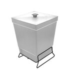 Lixeira Para Banheiro De Plástico Com Suporte Apoio Black - S