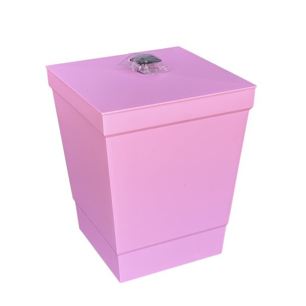 Lixeira Para Banheiro De Plástico Com Tampa - Stolf