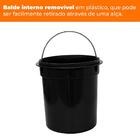 Lixeira Para Banheiro E Cozinha De Inox Polido Rombus 5 Litro