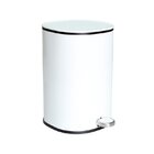 Lixeira Para Banheiro E Cozinha Preta Fosca  5l Com Pedal E C