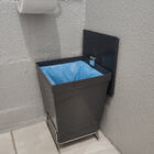 Lixeira Para Banheiro Plástica 6,5l Cesto De Lixo Com Tampa C