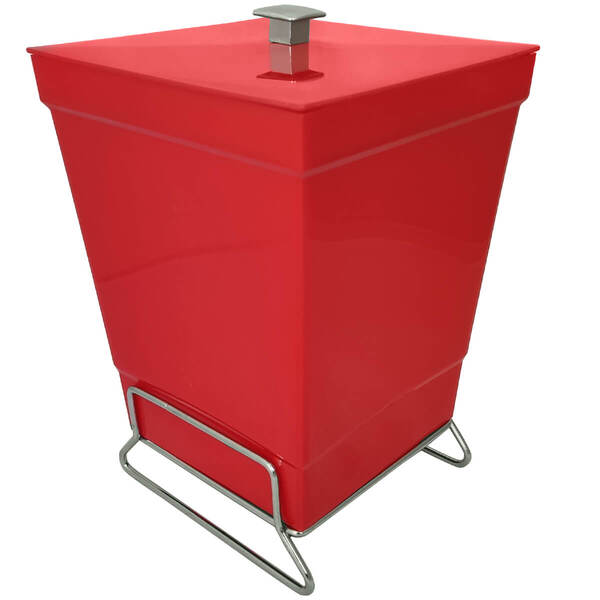 Lixeira Para Banheiro Plástica 6,5l Cesto De Lixo Com Tampa V