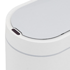 Lixeira para Banheiro Plástico 6L Automática Branco Oikos