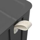 Lixeira Para Banheiros 6L de Plástico com Pedal Cinza - Coza