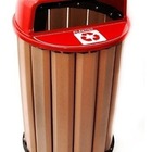 Lixeira Para Coleta Seletiva 90l Diversas Cores Madeira Plast