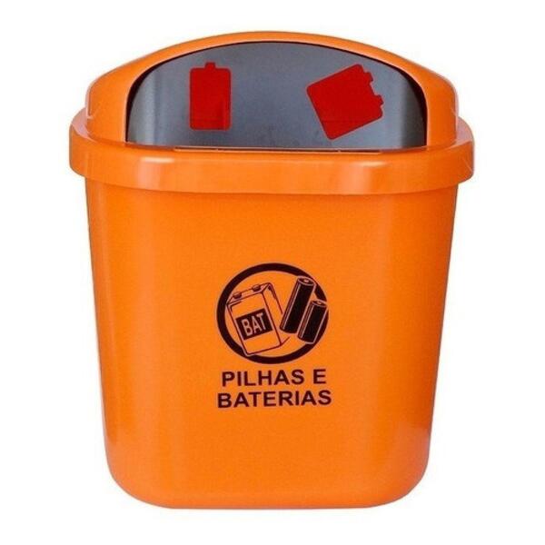 Lixeira Para Coleta Seletiva De 40l Suporte Para Descarte