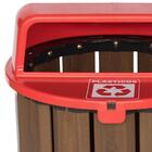 Lixeira Para Coleta Seletiva Em Madeira Plástica Ipê 70 Cm 94