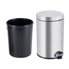 Lixeira para Cozinha 12L Metal Inox Pedal Prata Brinox