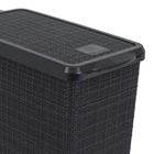 Lixeira para Cozinha 12L Plástico Pedal Preta Juta Nitron