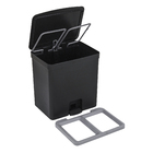 Lixeira para Cozinha 20L Plástico Pedal Preto Ou