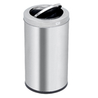 Lixeira para Cozinha 21L Aço Basculante Prata Brinox