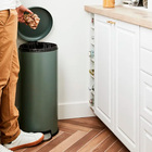 Lixeira para Cozinha 28L Aço Pedal Verde Delinia