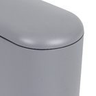 Lixeira para Cozinha 42L Aço Pedal Cinza Delinia