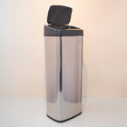 Lixeira para Cozinha 50L Metal Inox Sensor Automática Prata Oikos
