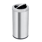 Lixeira para Cozinha 64L Aço Basculante Prata Brinox