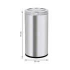 Lixeira para Cozinha 64L Aço Basculante Prata Brinox