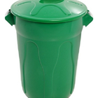 Lixeira Para Cozinha Com Tampa Capacidade 60 Litros Verde Cr60