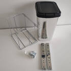 Lixeira Para Cozinha Suprema Corrediça Deslizante Lateral 9 L