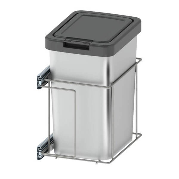 Lixeira Para Cozinha Suprema Corrediça Deslizante Lateral 9 L