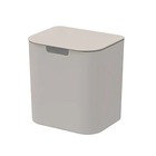 Lixeira para Cozinhas 5L Plástico Manual Bege OU