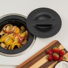 Lixeira Para Embutir Redonda 8 Litros Arquitech Preto Vulcano