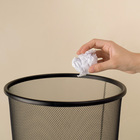 Lixeira para Escritório 16L Metal sem Tampa Preto Oikos