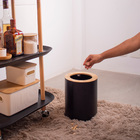 Lixeira para Escritório 8L Metal Manual Preto Oikos